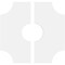 Ekena Millwork Haus Architectural Grade PVC Contemporary Ceiling Medallion, Two Piece, 10"OD x 3"ID x 3 1/4"C x 1"P CMP10HS2-03000 - alternate 3